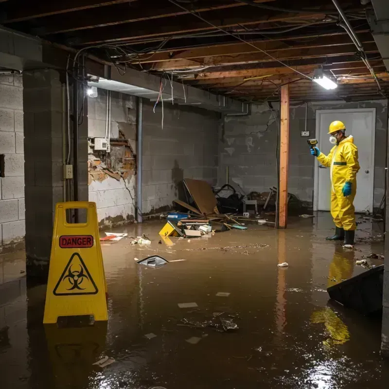 Flooded Basement Electrical Hazard in Carrizozo, NM Property